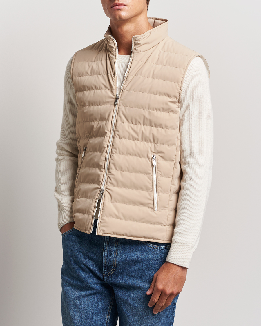 Brunello Cucinelli Nylon Gilet Sand at CareOfCarl.com