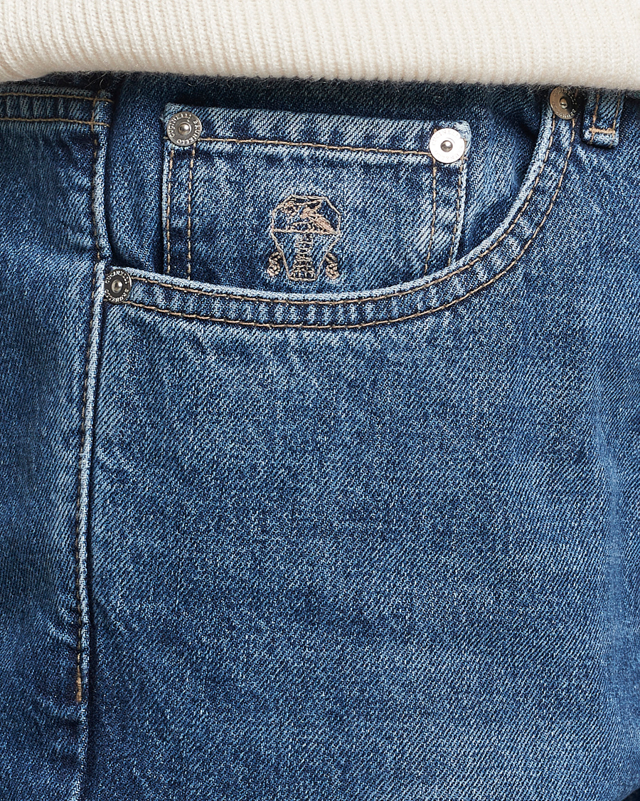 Men | Jeans | Brunello Cucinelli | Traditional Fit Jeans Stone Wash