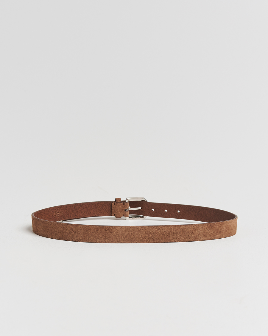 Men | Brunello Cucinelli Suede Belt Brown | Brunello Cucinelli | Suede Belt Brown
