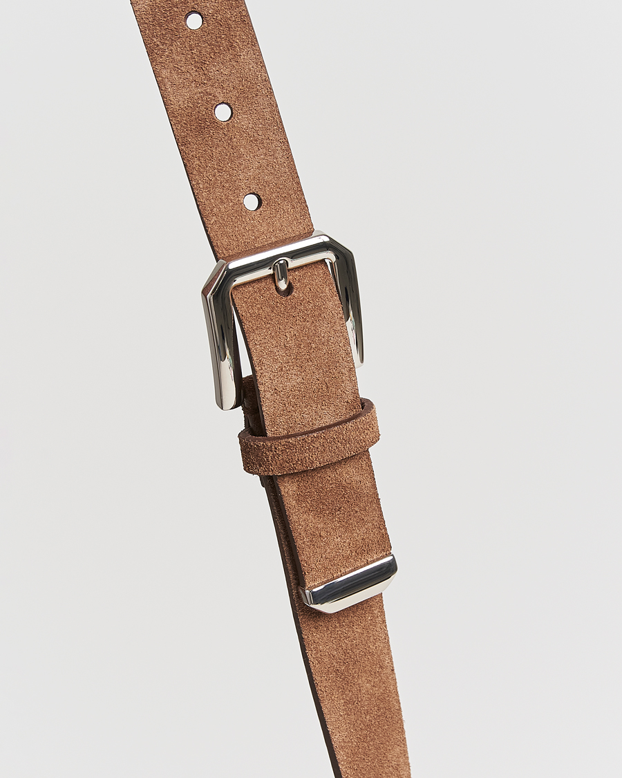 Men | Brunello Cucinelli Suede Belt Brown | Brunello Cucinelli | Suede Belt Brown