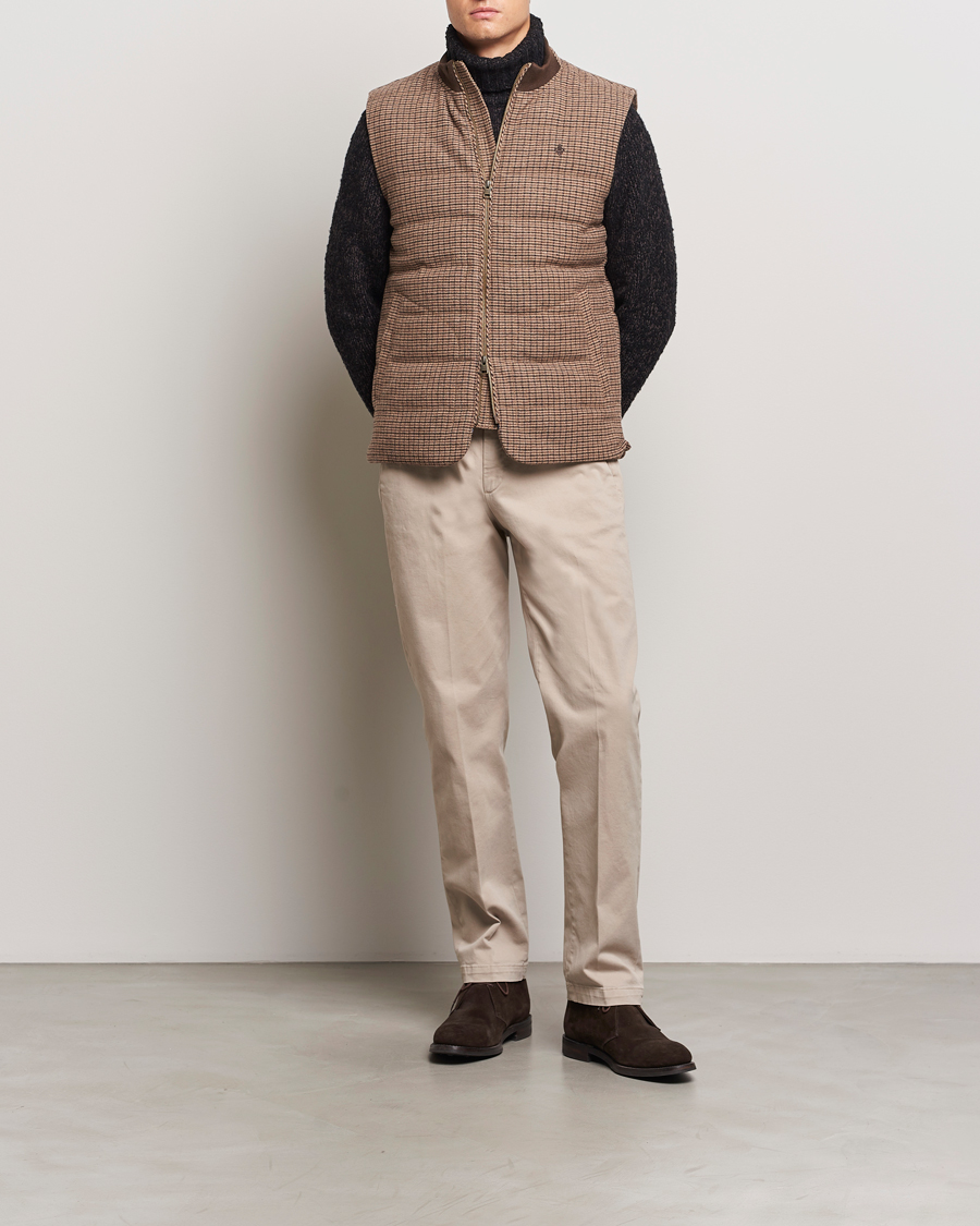 Morris Welch Wool Gilet Brown at CareOfCarl.com