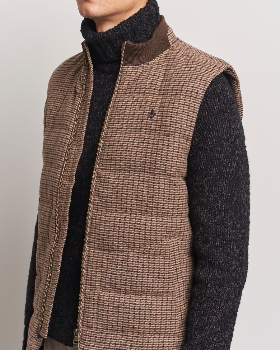 Men | Coats & Jackets | Morris | Welch Wool Gilet Brown