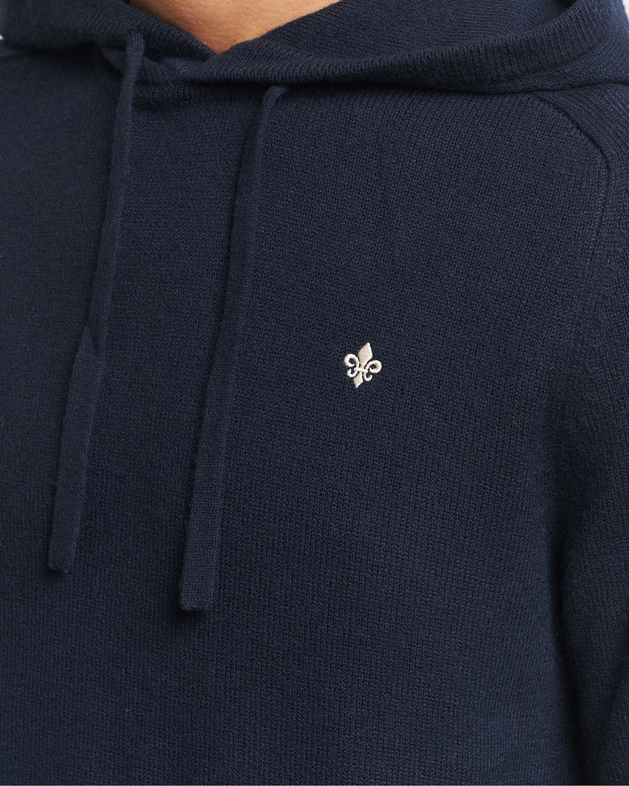 Men | Sweaters & Knitwear | Morris | Hertford Merino Hoodie Navy
