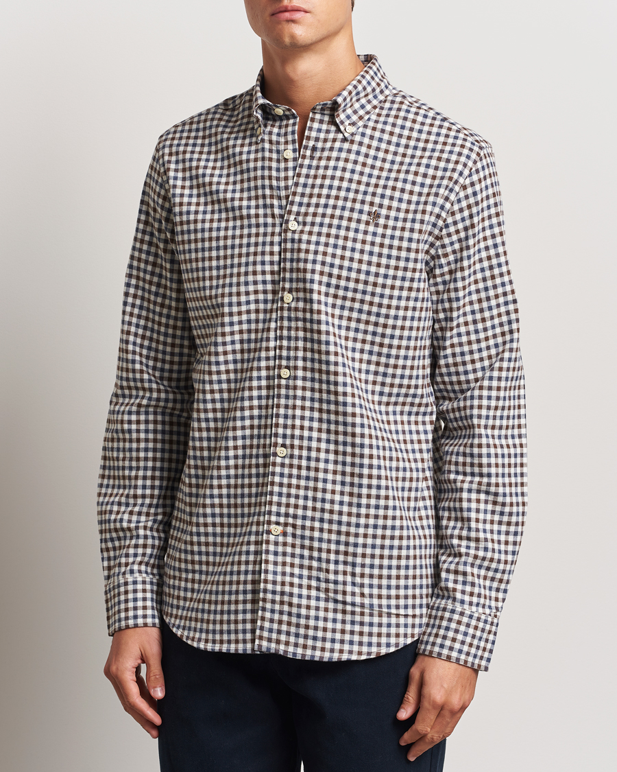 Men | Shirts | Morris | Watts Check Flannel Shirt Brown