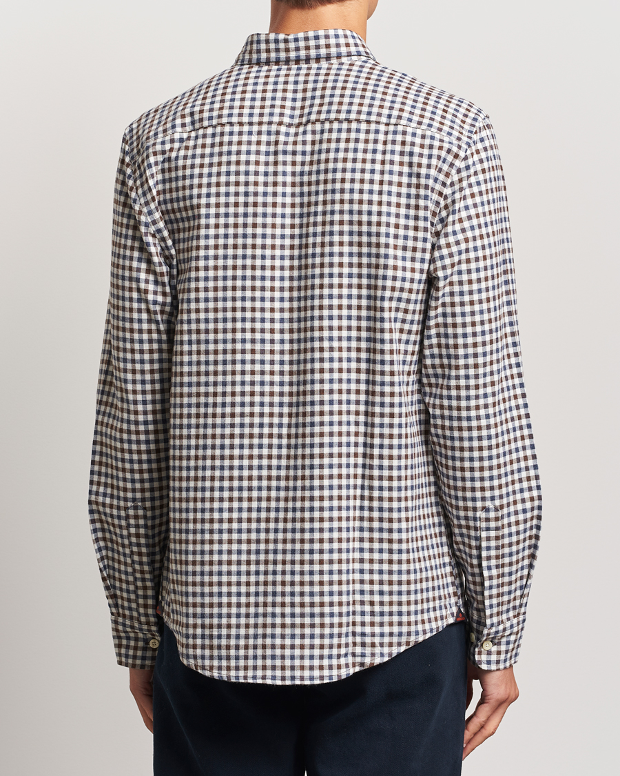 Men | Shirts | Morris | Watts Check Flannel Shirt Brown