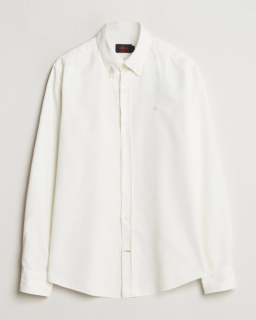 Men | Shirts | Morris | Douglas Corduroy Shirt Off White