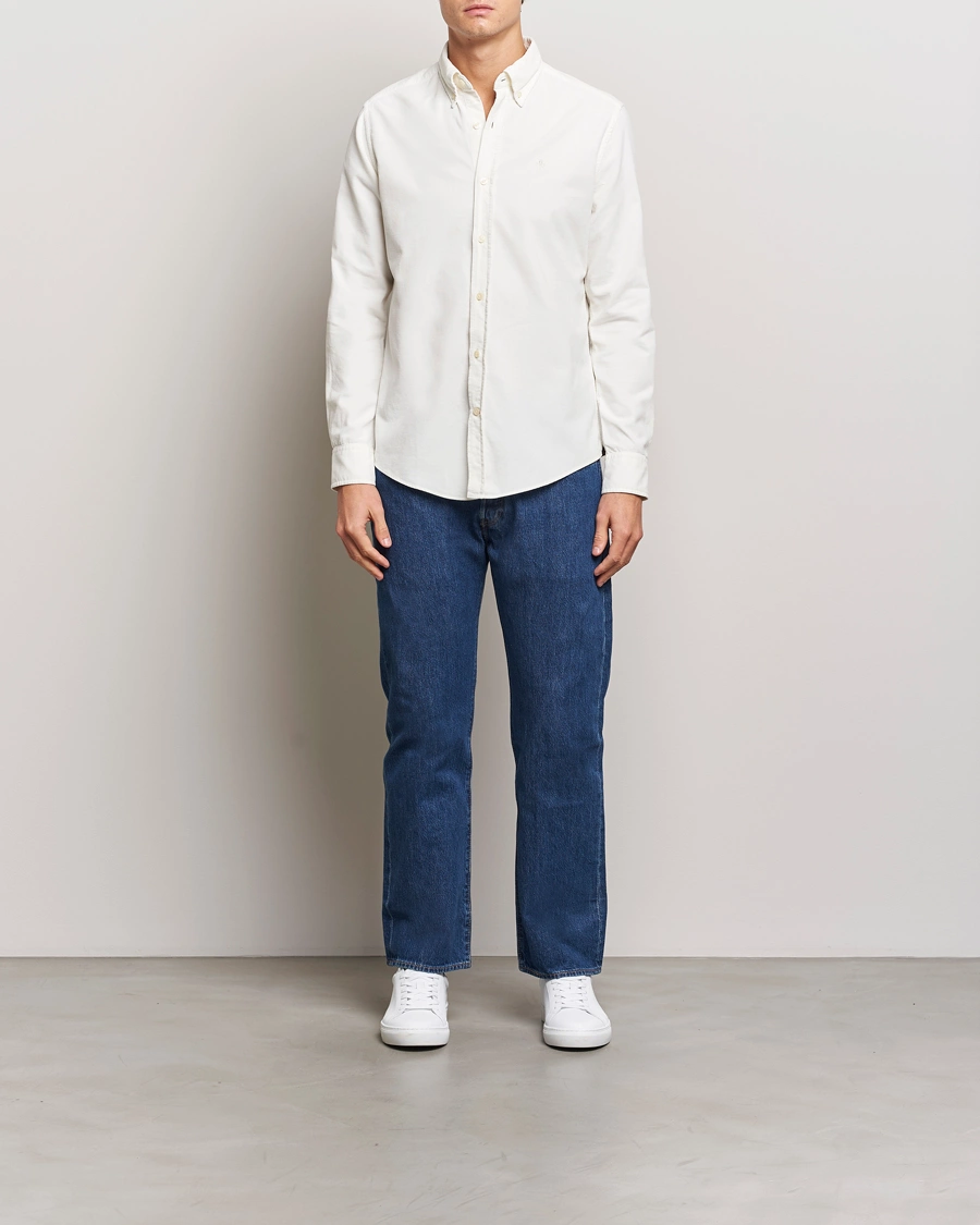 Men | Shirts | Morris | Douglas Corduroy Shirt Off White