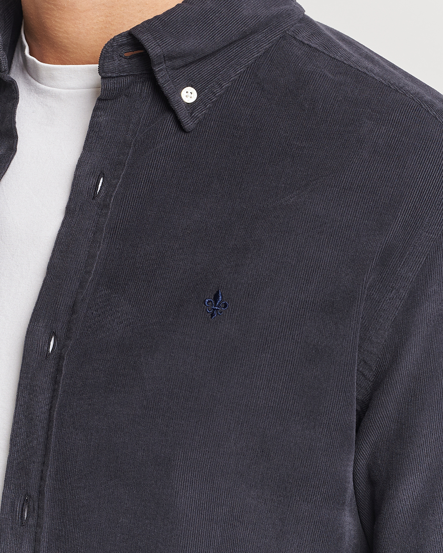 Men | Shirts | Morris | Douglas Corduroy Shirt Navy