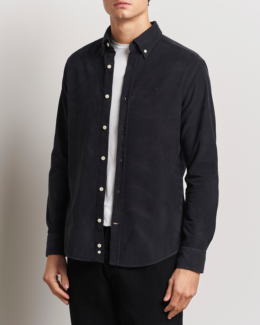 Men | Shirts | Morris | Douglas Corduroy Shirt Grey