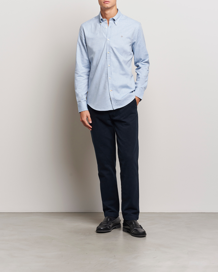 Men | Shirts | Morris | Watts Flannel Shirt Light Blue