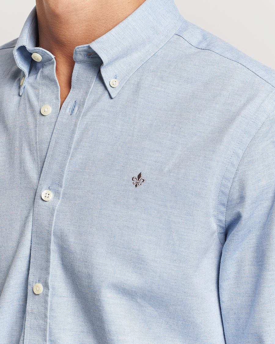 Men | Shirts | Morris | Watts Flannel Shirt Light Blue