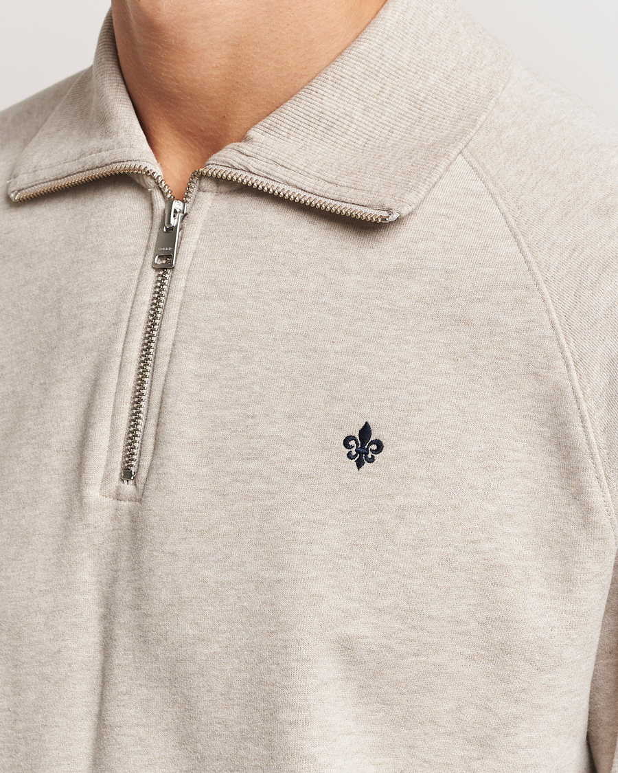 Men | Sweaters & Knitwear | Morris | Maryon Half Zip Sweatshirt Khaki