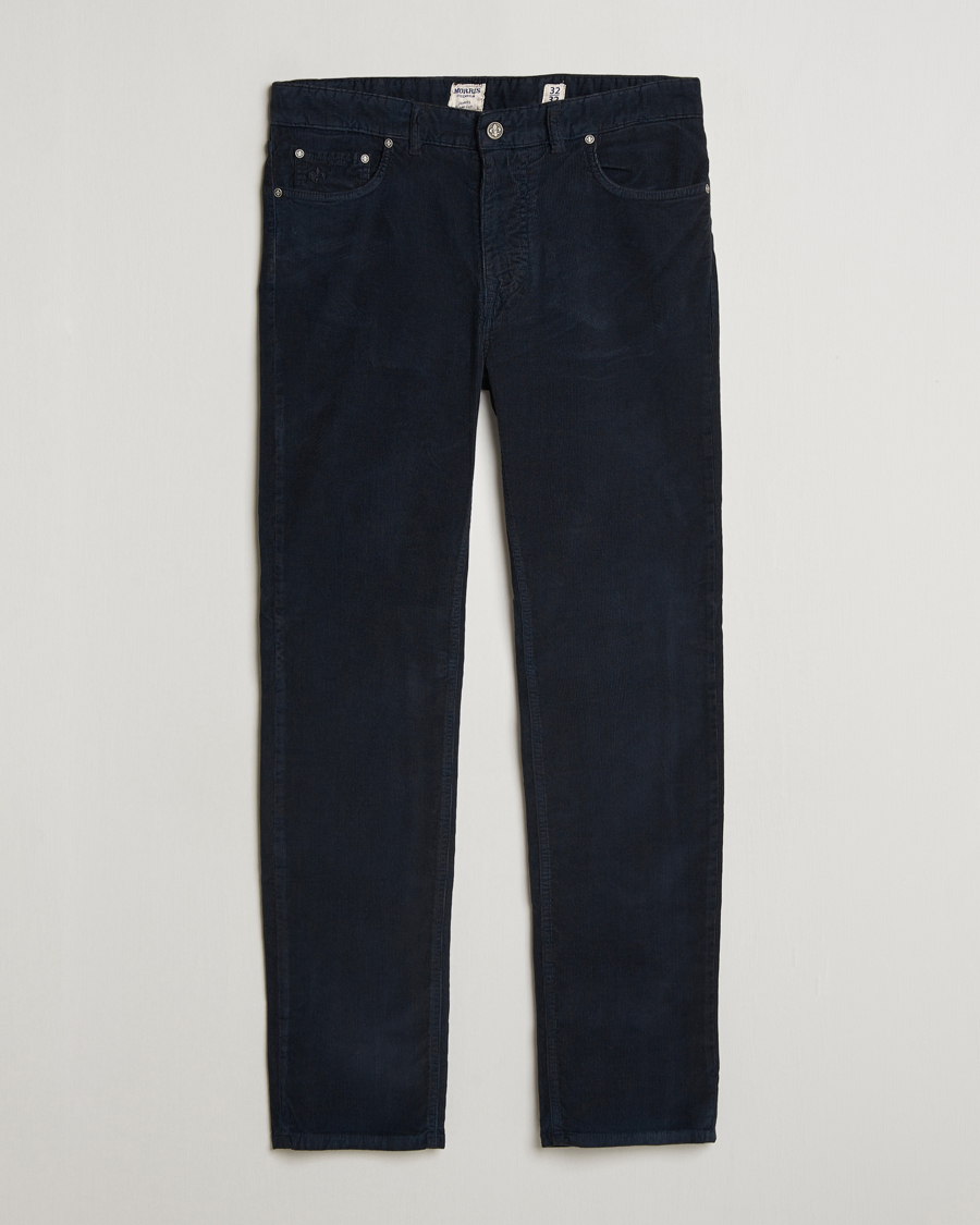Men | Trousers | Morris | James Corduroy 5-Pocket Pant Navy