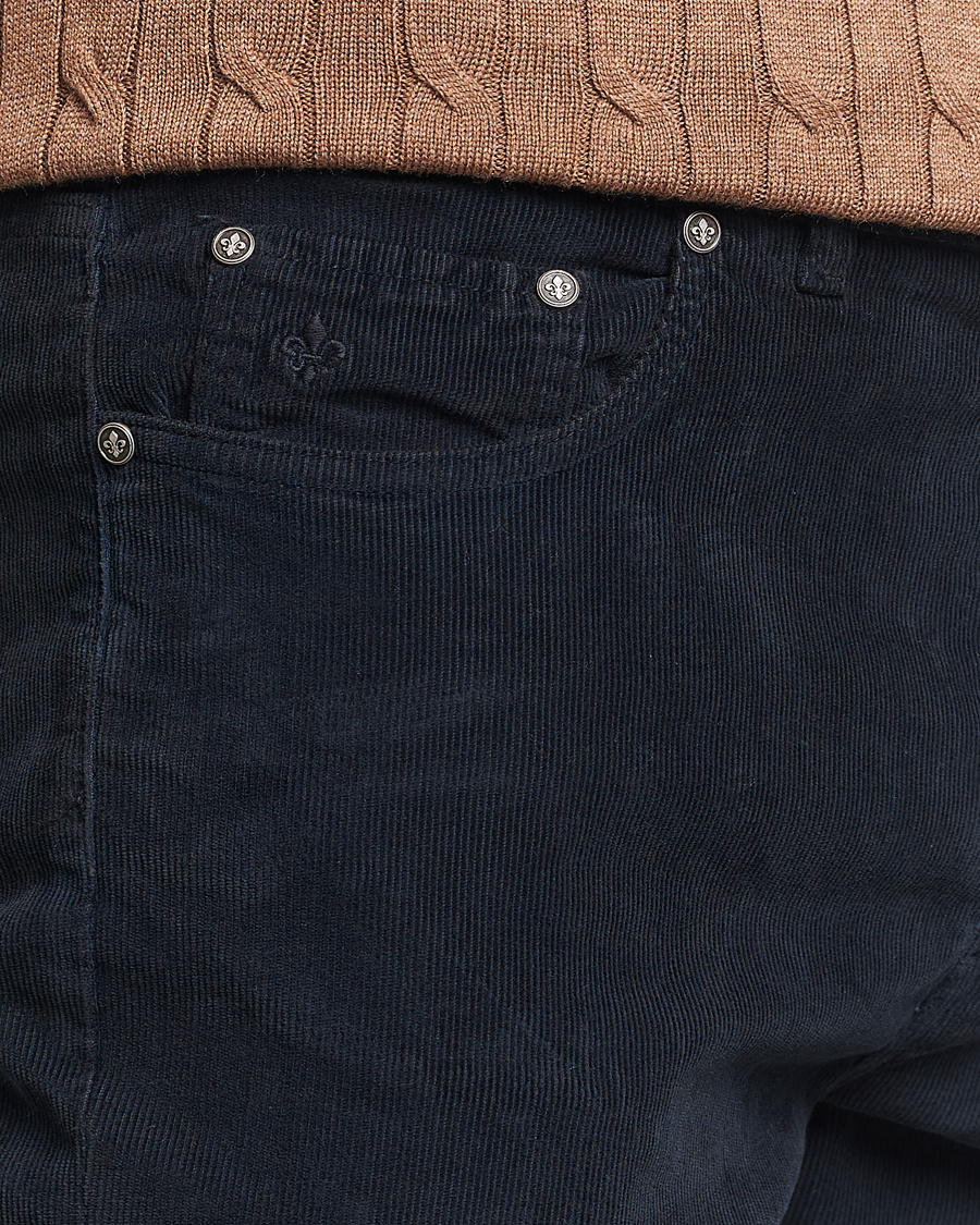 Men | Trousers | Morris | James Corduroy 5-Pocket Pant Navy