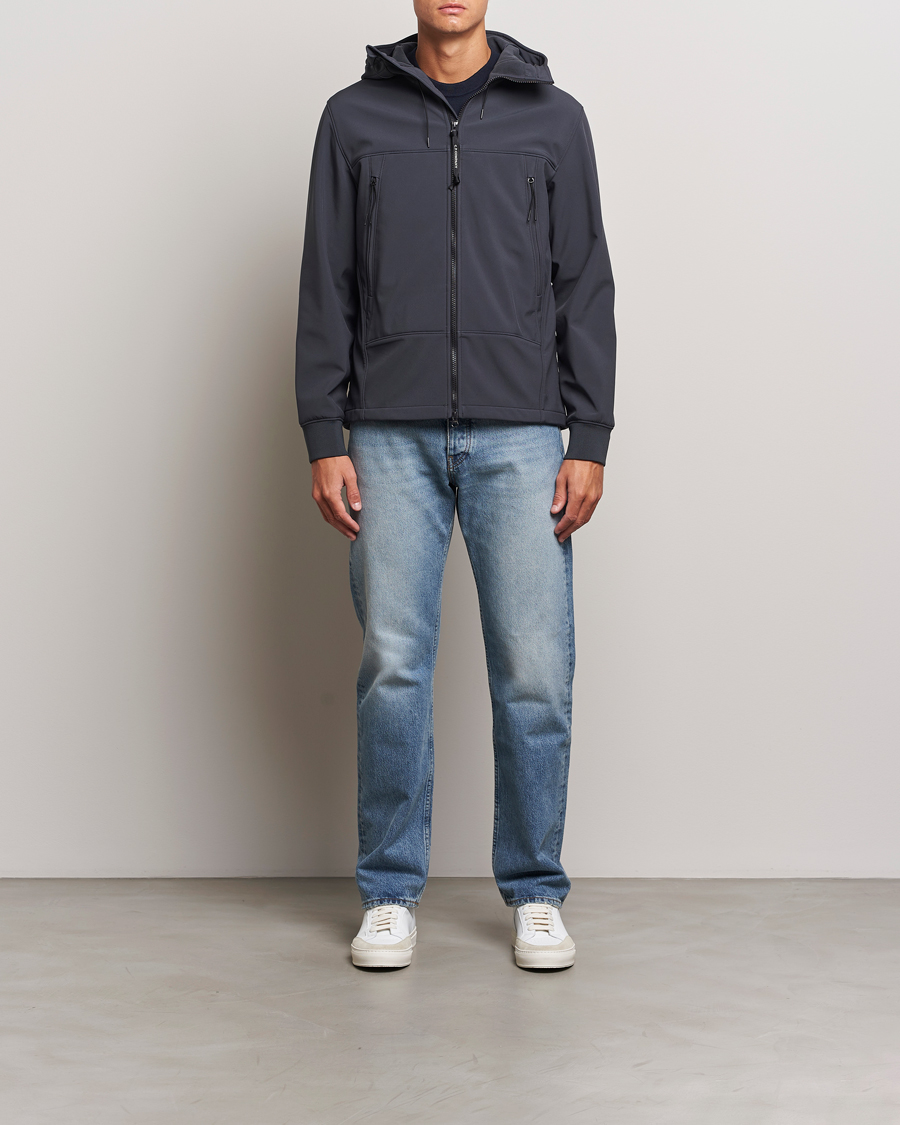 C.P. Company CP Shell Hooded Jacket Grey Black at CareOfCarl.com