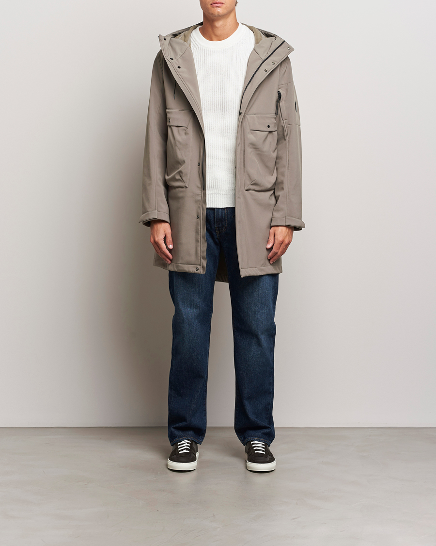 Men | Coats & Jackets | C.P. Company | CP Shell Long Hooded Jacket Mud Green