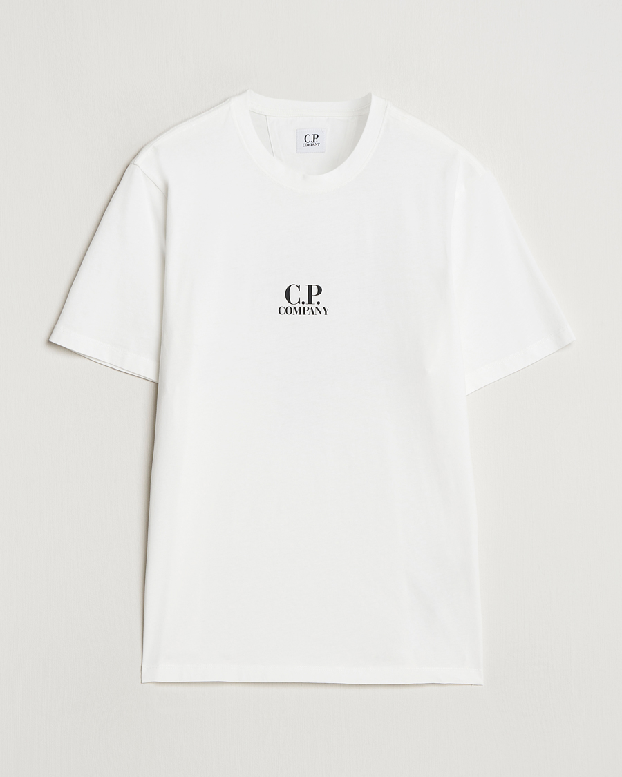 Men | T-Shirts | C.P. Company | Jersey Back Logo T-Shirt White