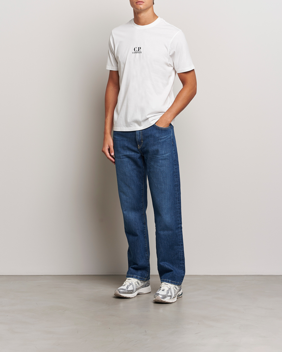 Men | T-Shirts | C.P. Company | Jersey Back Logo T-Shirt White