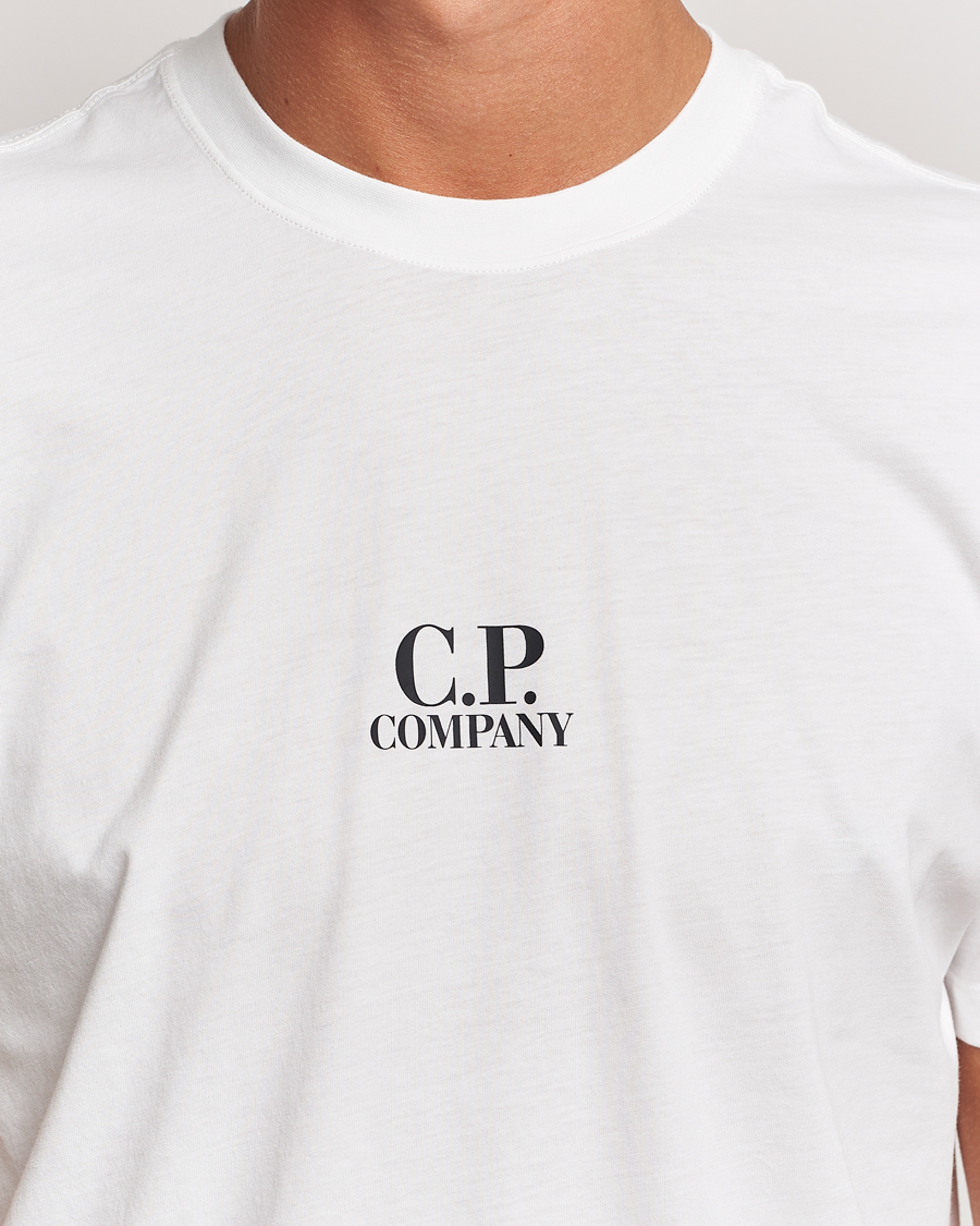 Men | T-Shirts | C.P. Company | Jersey Back Logo T-Shirt White