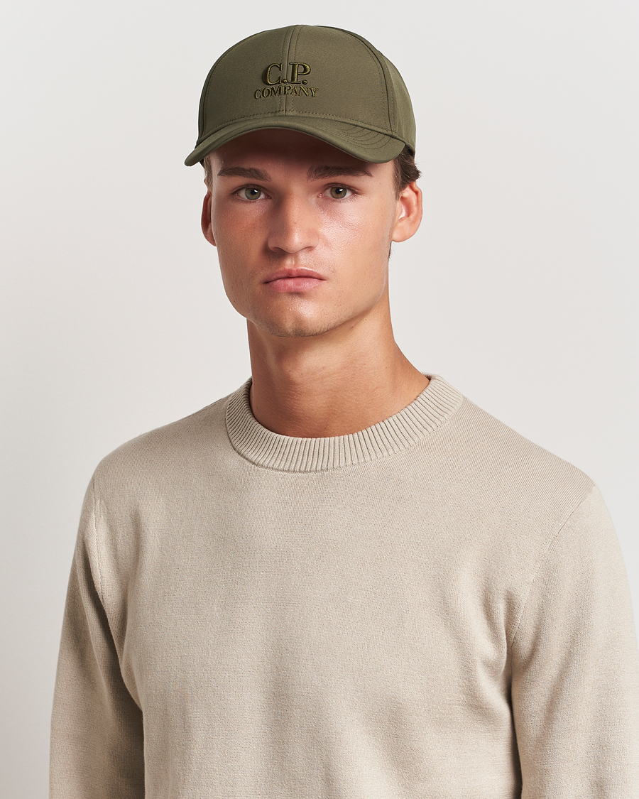 C.P. Company CP Shell Baseball Cap Olive at CareOfCarl.com