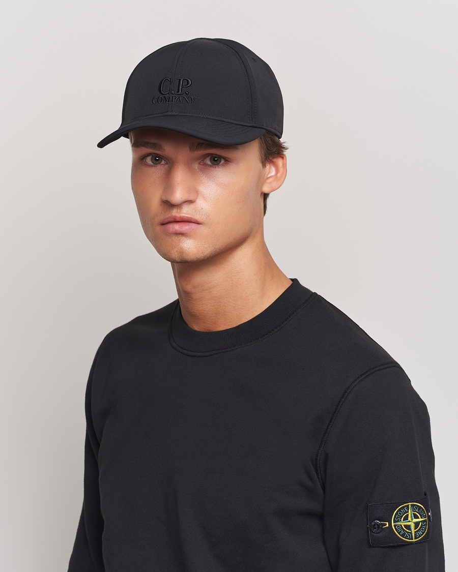 Men | C.P. Company CP Shell Baseball Cap Black | C.P. Company | CP Shell Baseball Cap Black
