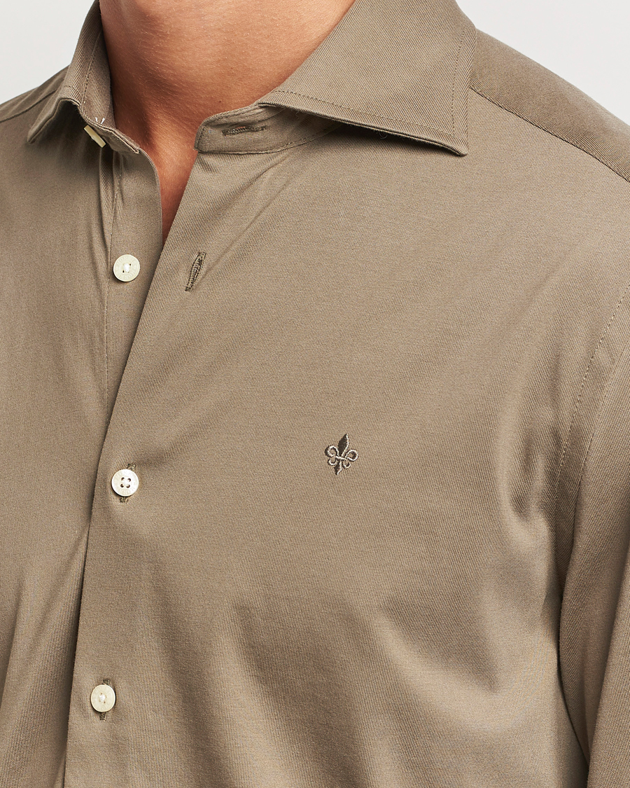 Men | Shirts | Morris | Dressed Jersey Shirt Olive