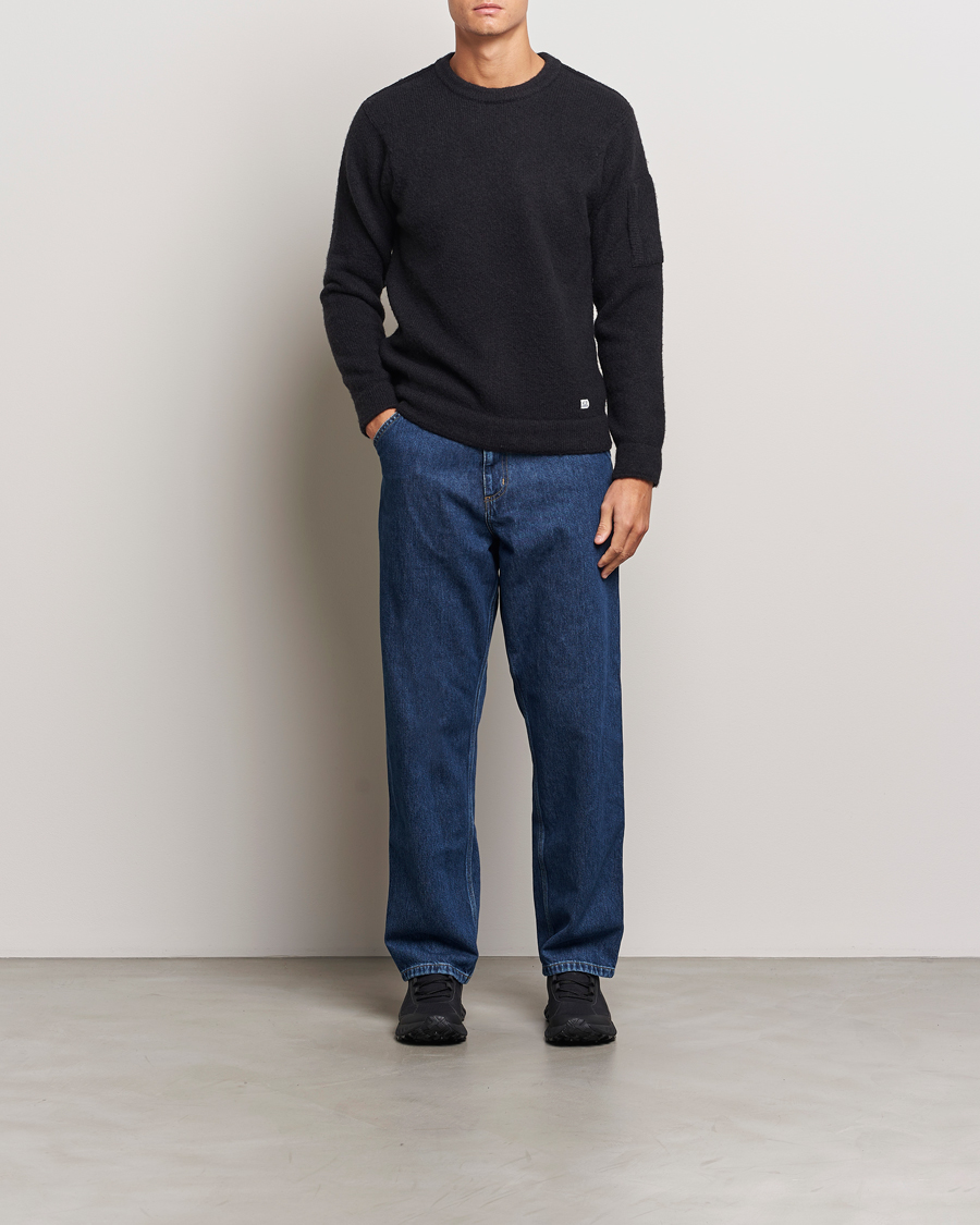 Men | Sweaters & Knitwear | C.P. Company | Alpaca Soft Knitted Crewneck Black