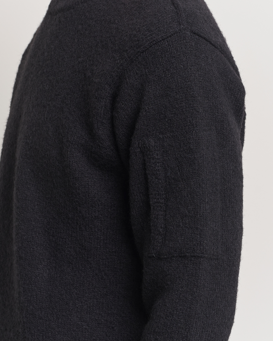 Men | Sweaters & Knitwear | C.P. Company | Alpaca Soft Knitted Crewneck Black