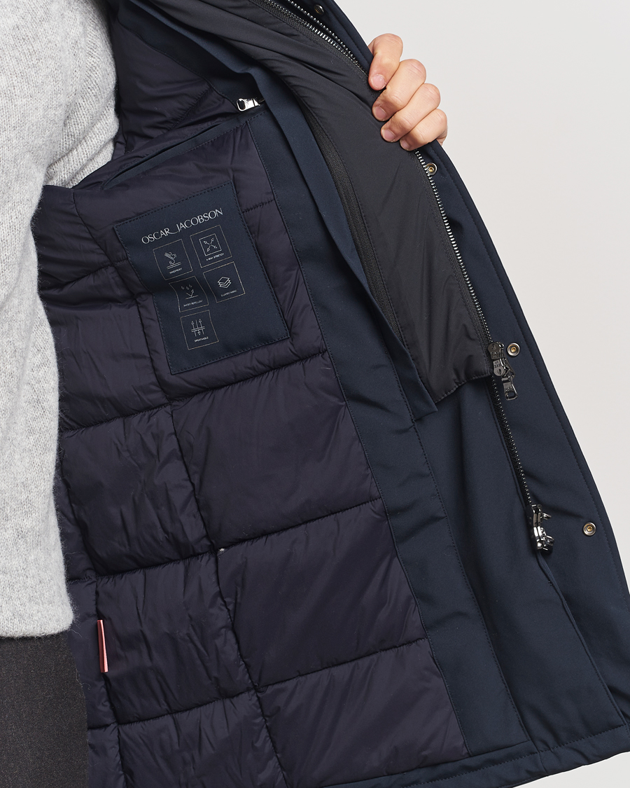 Men | Coats & Jackets | Oscar Jacobson | Wynter Padded Jacket Navy