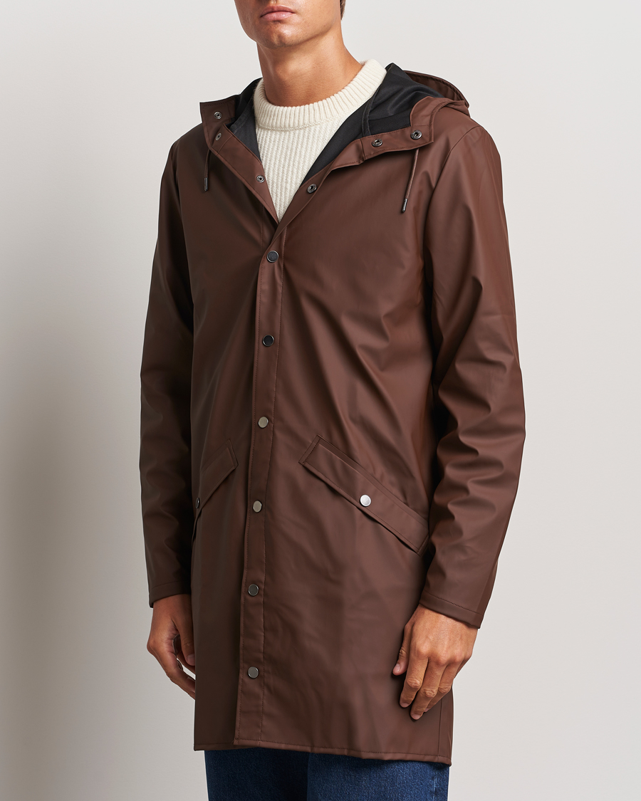 Men | Coats & Jackets | RAINS | Long Jacket Frame Brown