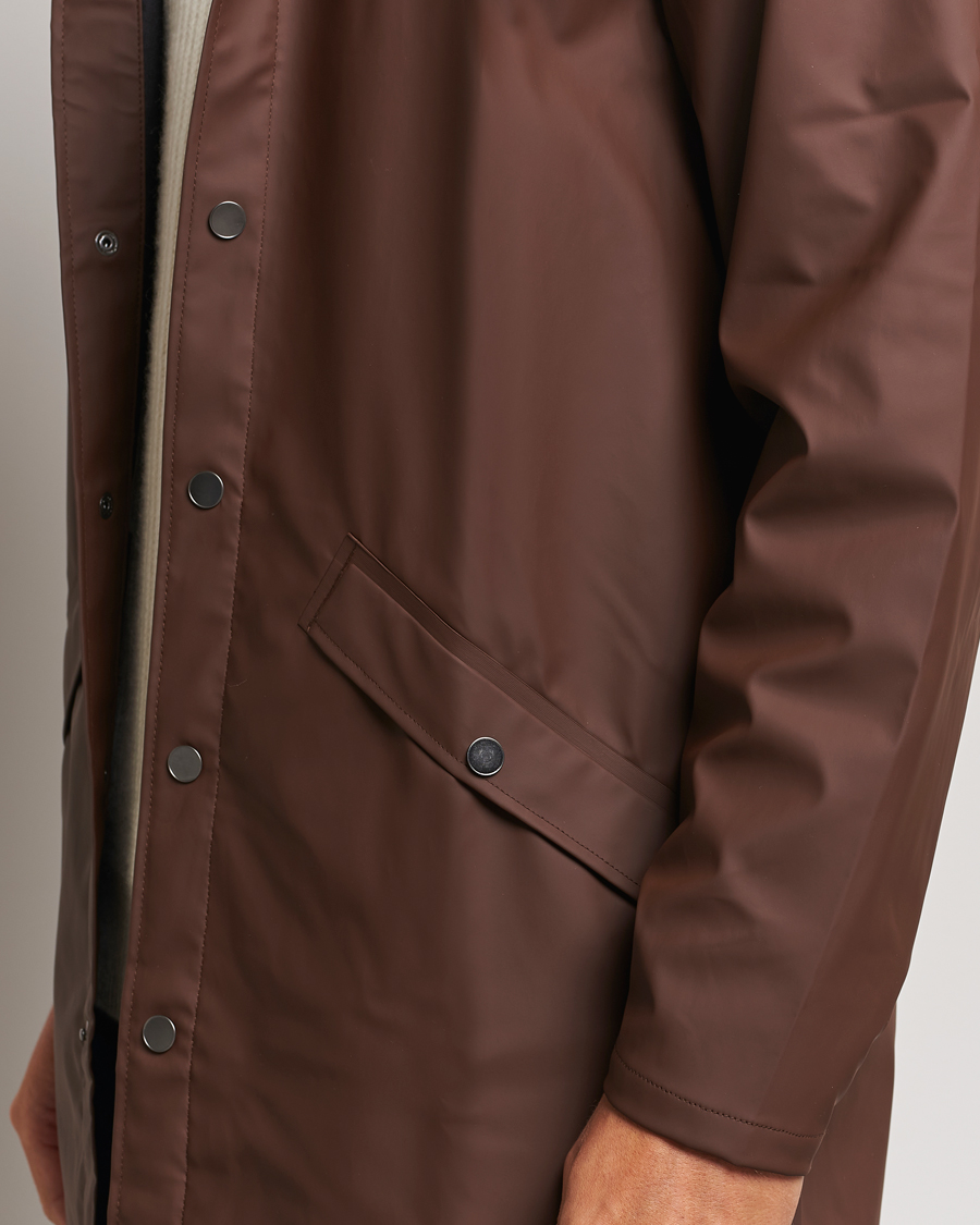 Men | Coats & Jackets | RAINS | Long Jacket Frame Brown