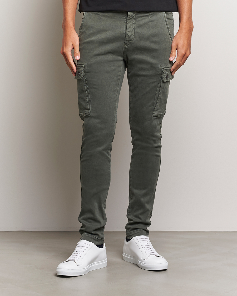 Men | Trousers | Replay | Jaan Hyperflex Cargo Pants Dark Green