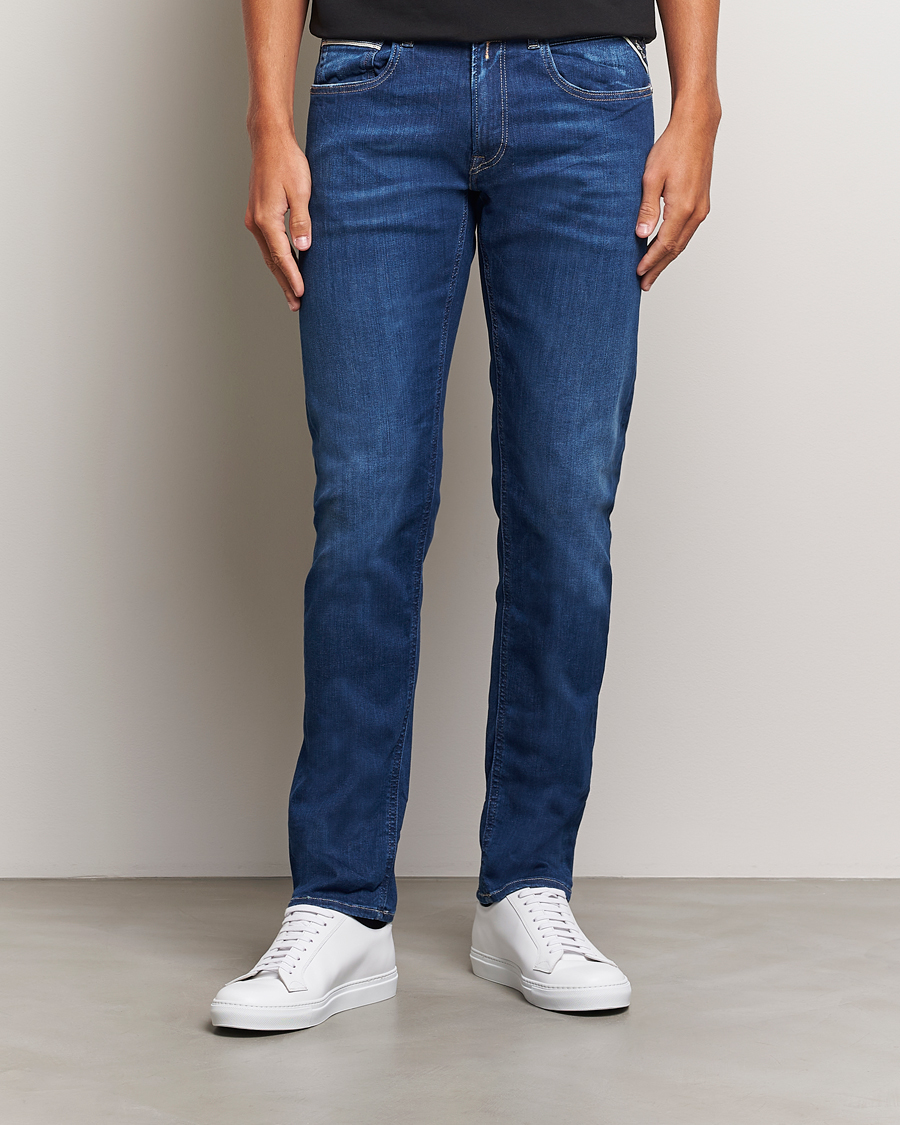 Replay Grover Hyperflex Eco Plus Jeans Medium Blue at CareOfCarl.com