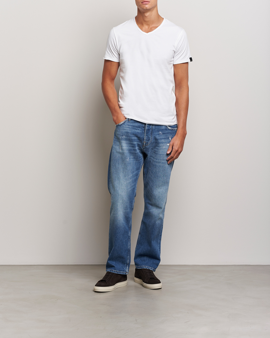 Men | T-Shirts | Replay | V-Neck T-Shirt White