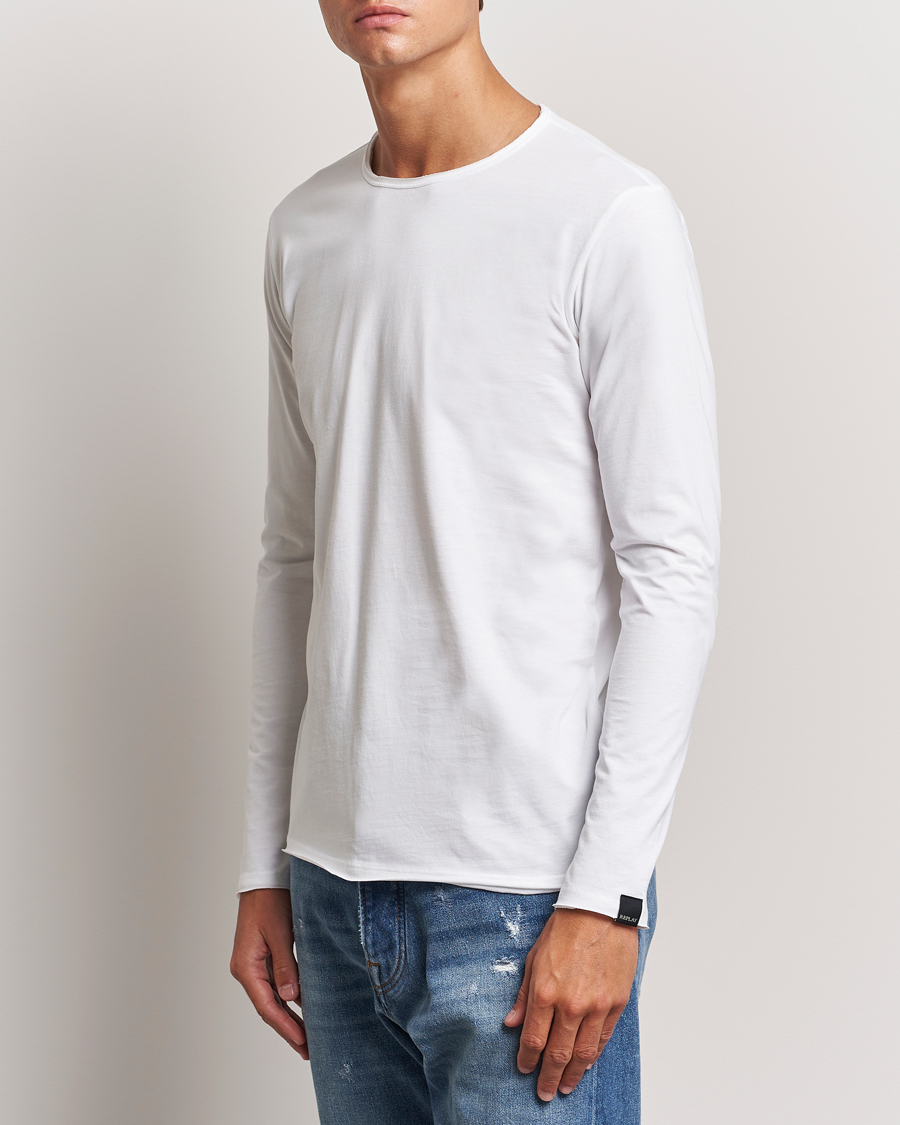 4 Moncler Hyke Long Sleeve T-Shirt White at CareOfCarl.com