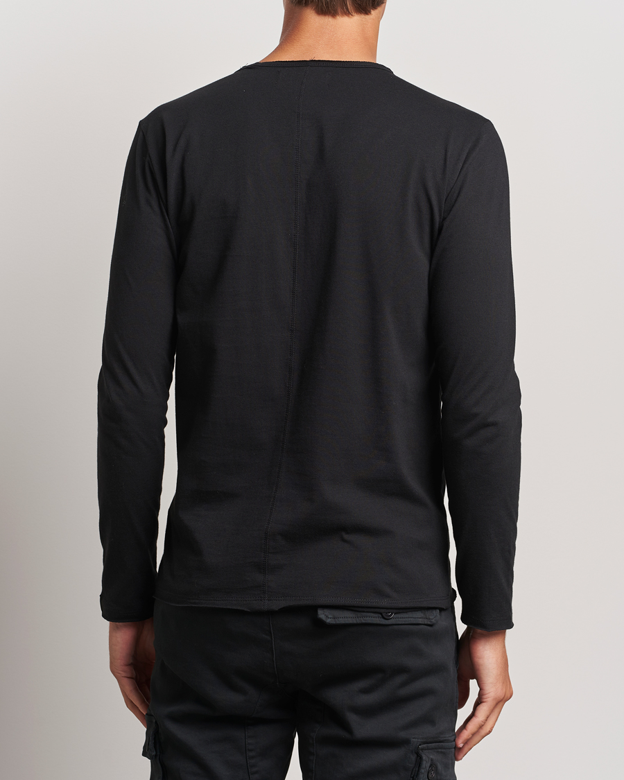 Men | T-Shirts | Replay | Crew Neck Long Sleeve T-Shirt Black