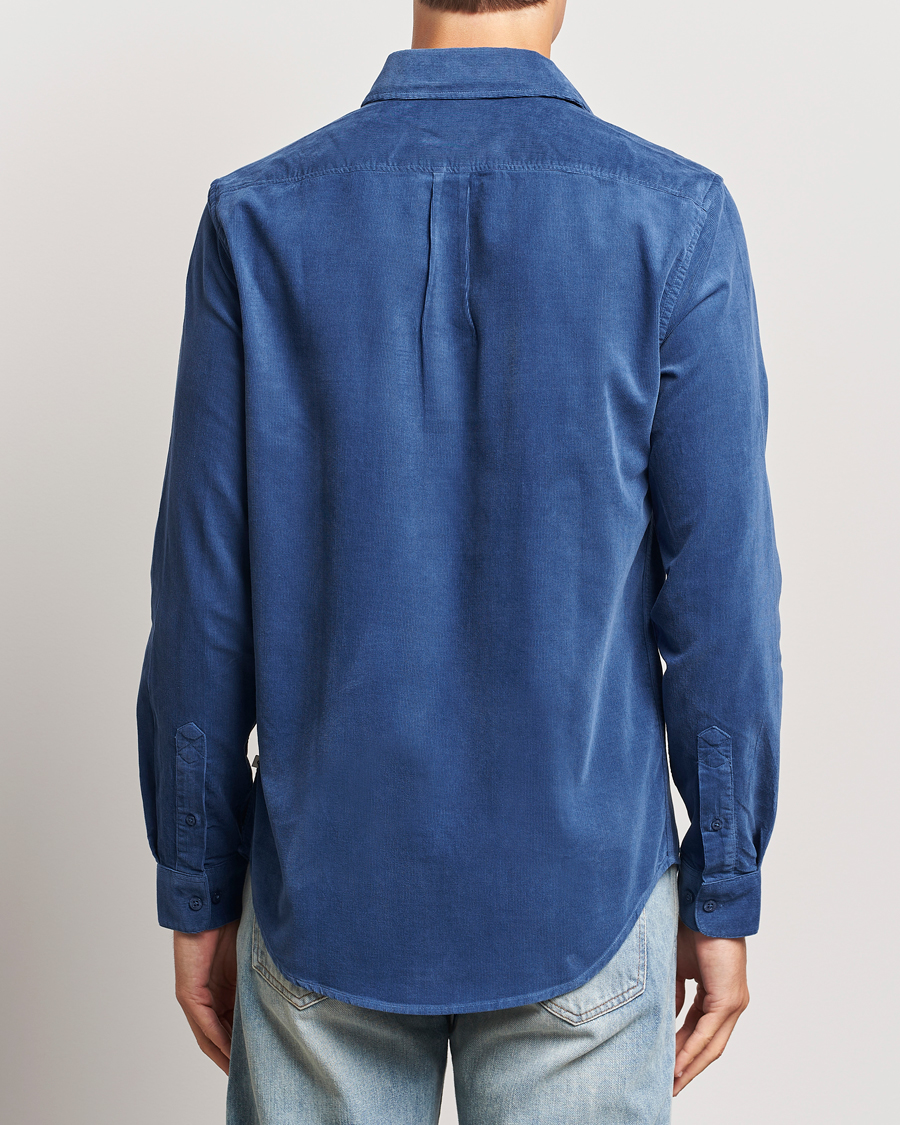 Men | Shirts | Samsøe Samsøe | Liam Baby Cord Shirt True Navy