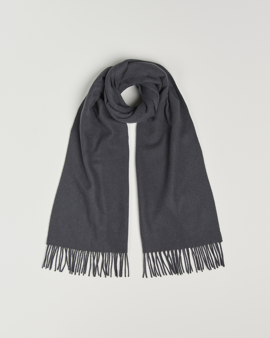 Men | Samsøe Samsøe Efin Wool Scarf Black Oyster | Samsøe Samsøe | Efin Wool Scarf Black Oyster