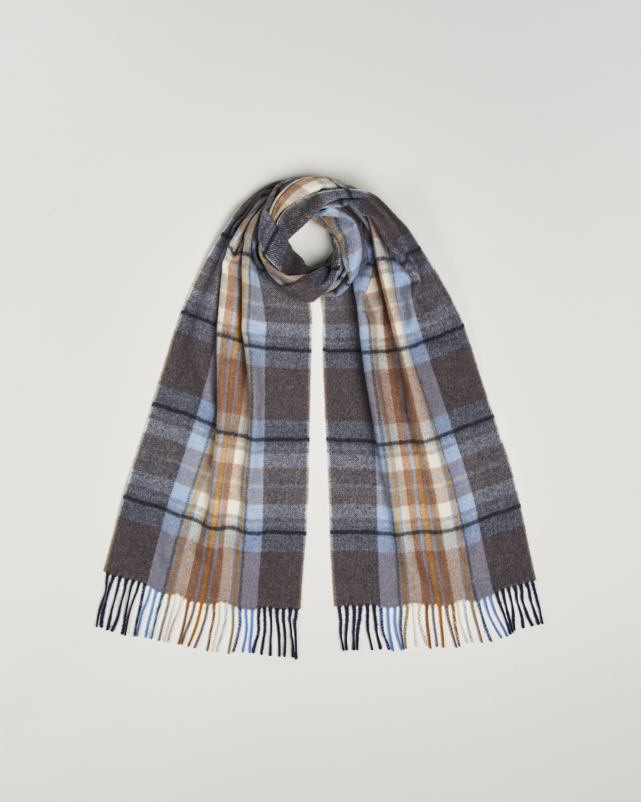 Men | Stenströms Wool/Cashmere Checked Scarf Multi | Stenströms | Wool/Cashmere Checked Scarf Multi
