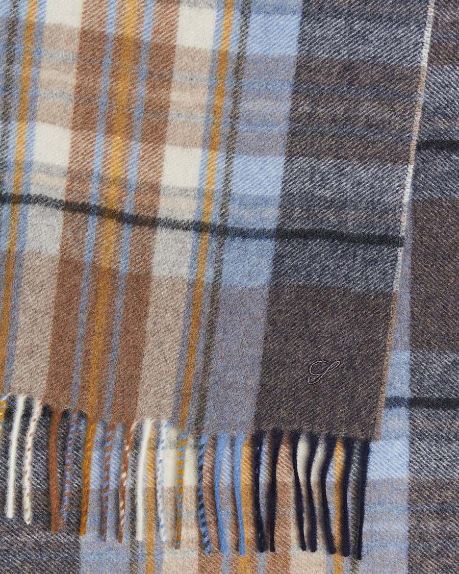 Men | Stenströms Wool/Cashmere Checked Scarf Multi | Stenströms | Wool/Cashmere Checked Scarf Multi