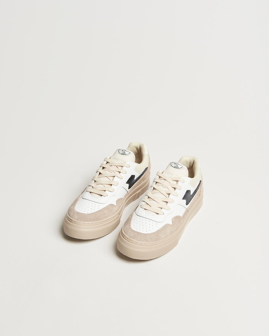 Men | Stepney Workers Club Pearl S-Strike Leather/Suede Sneaker Winter White | Stepney Workers Club | Pearl S-Strike Leather/Suede Sneaker Winter White