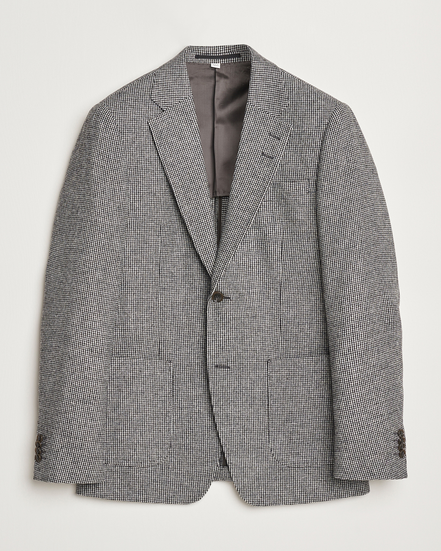 Men | Blazers | Tiger of Sweden | Justin Wool Pepita Blazer Black/White