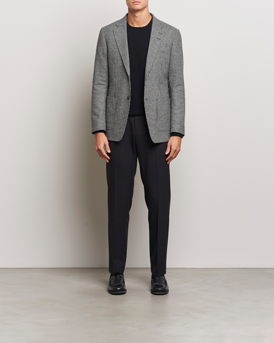 Men | Blazers | Tiger of Sweden | Justin Wool Pepita Blazer Black/White