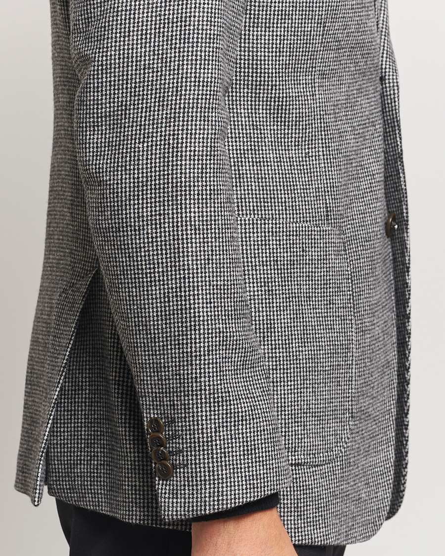 Men | Blazers | Tiger of Sweden | Justin Wool Pepita Blazer Black/White