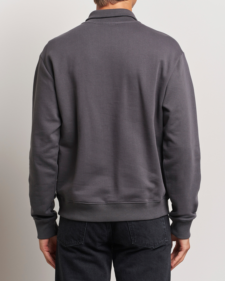 Men | Sweaters & Knitwear | Tiger of Sweden | Marlon Half Zip Sweatshirt Charcoal