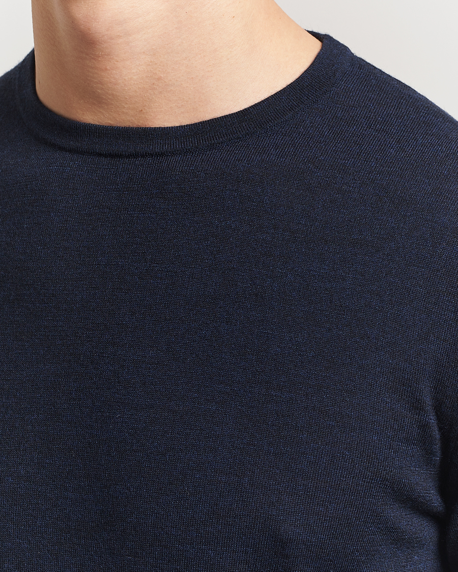 Men | Sweaters & Knitwear | Tiger of Sweden | Connor Crew Neck Pullover Light Ink