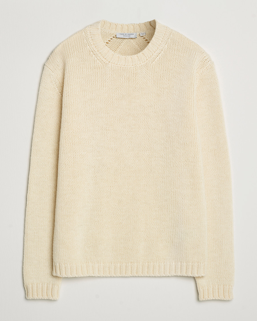Men | Sweaters & Knitwear | Tiger of Sweden | Gregory Swedish Wool Sweater Seashell