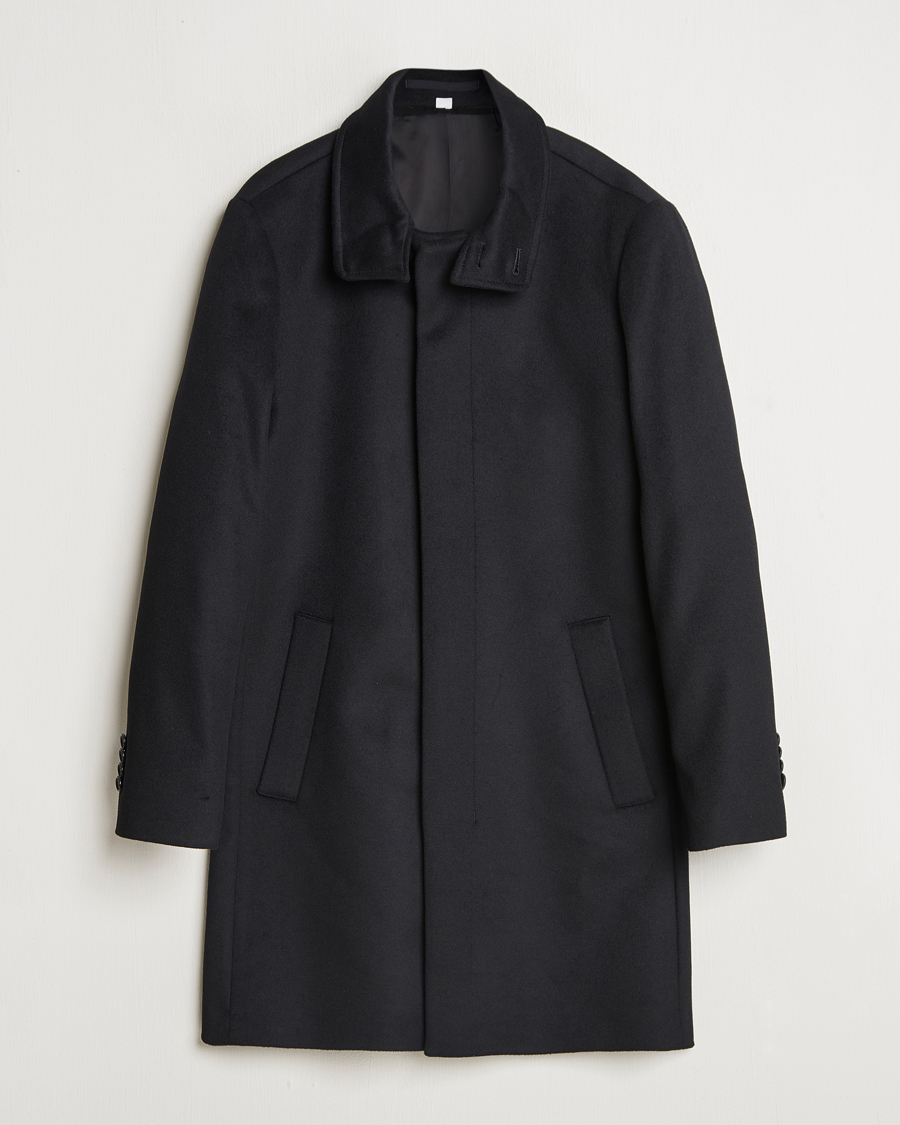 Men | Coats & Jackets | Tiger of Sweden | Aleric Stand Up Collar Coat Black
