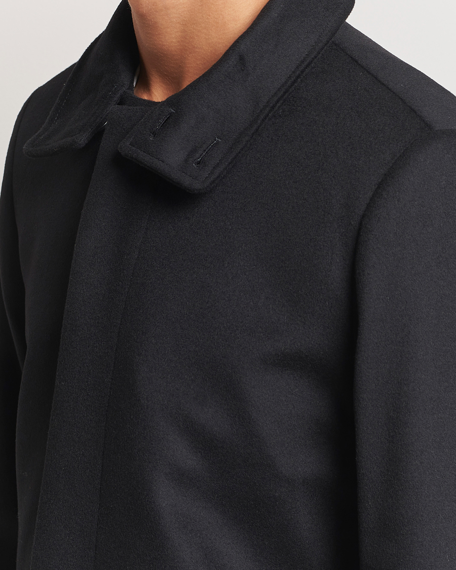 Men | Coats & Jackets | Tiger of Sweden | Aleric Stand Up Collar Coat Black