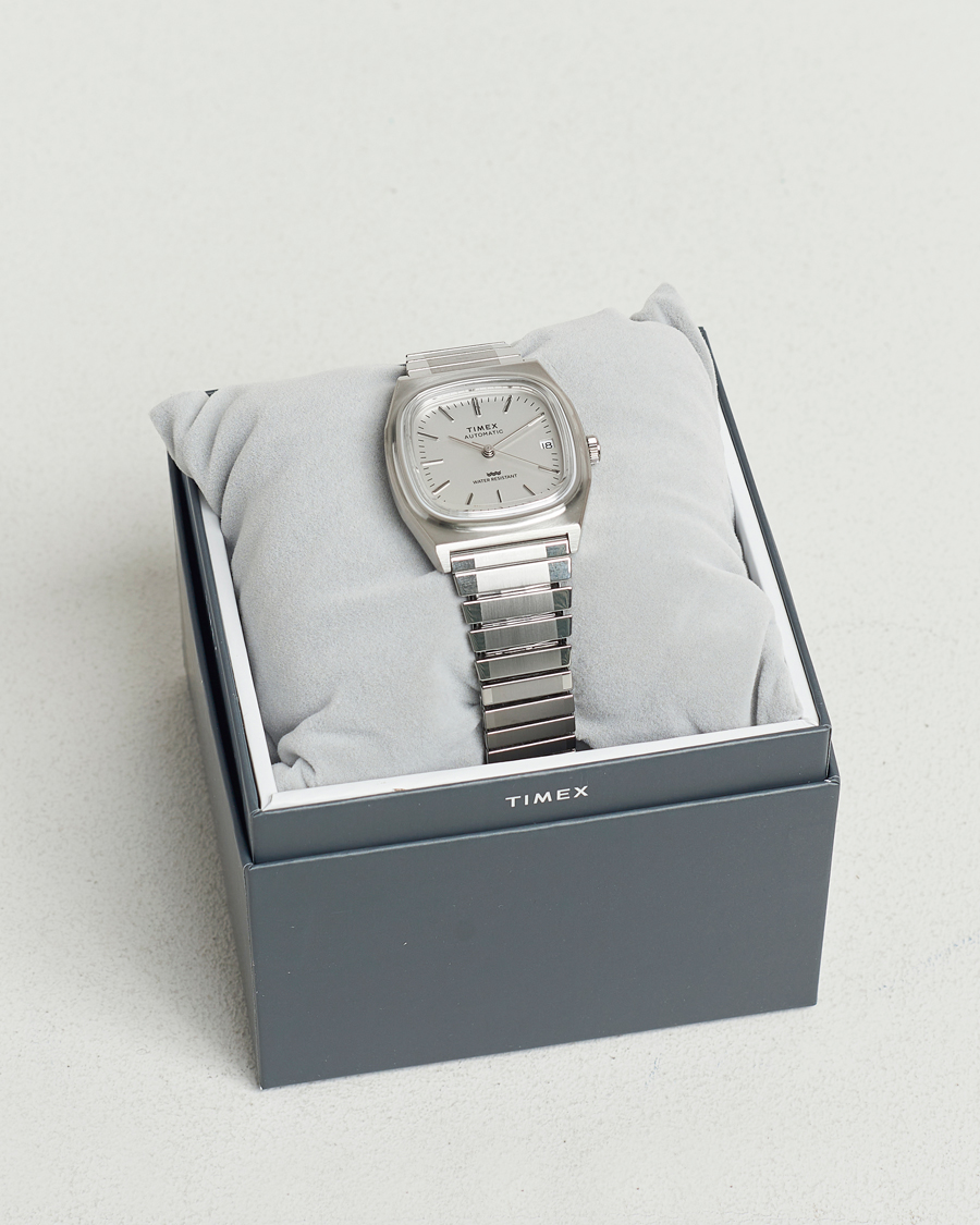 Timex 1983s Automatic Reissue 34mm White Dial at CareOfCarl.com